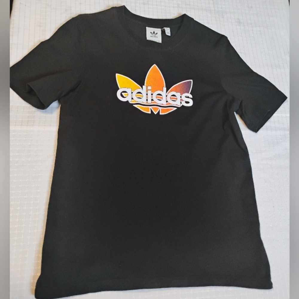 Adidas Men's Black Tee with Iconic Logo